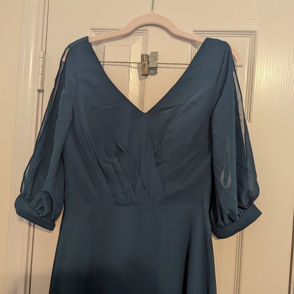 Teal blue dress - Picture 3 of 15